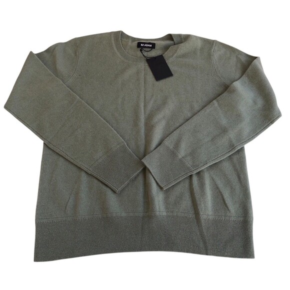 NWT Naadam Sweater Womens XL  Cashmere Sweater Luxury Wedge wood Green - Picture 4 of 11